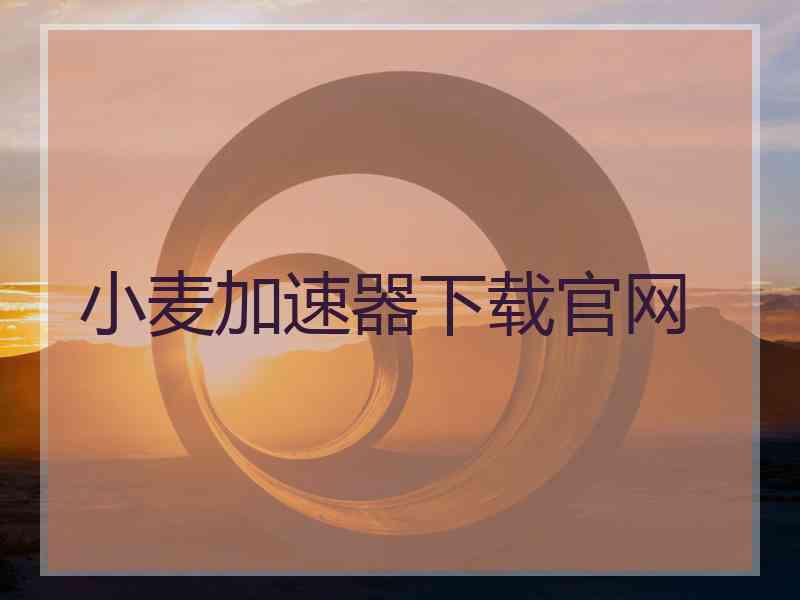 小麦加速器下载官网