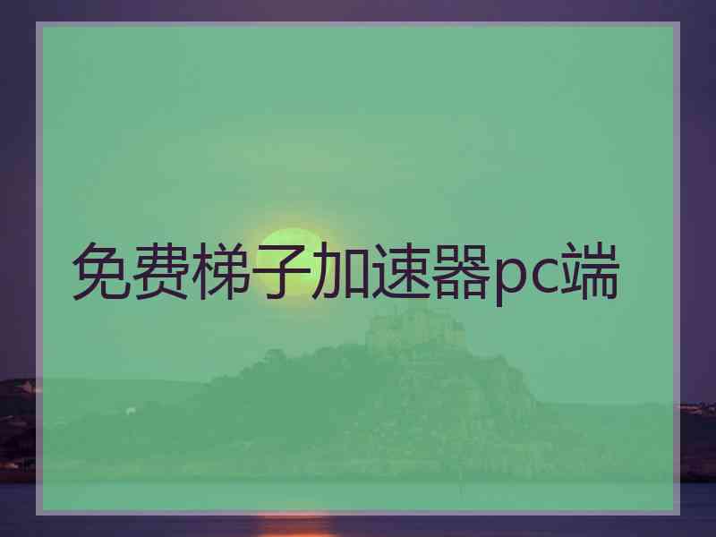 免费梯子加速器pc端