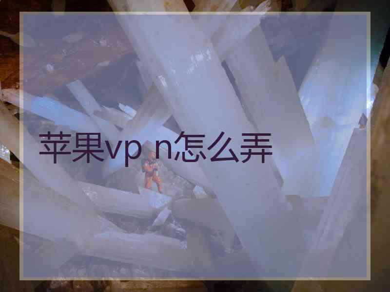 苹果vp n怎么弄