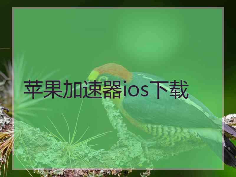 苹果加速器ios下载