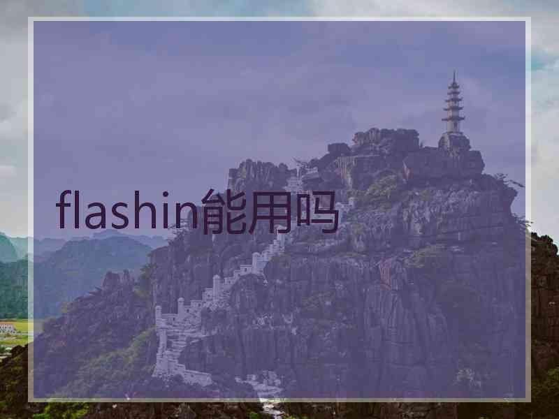 flashin能用吗