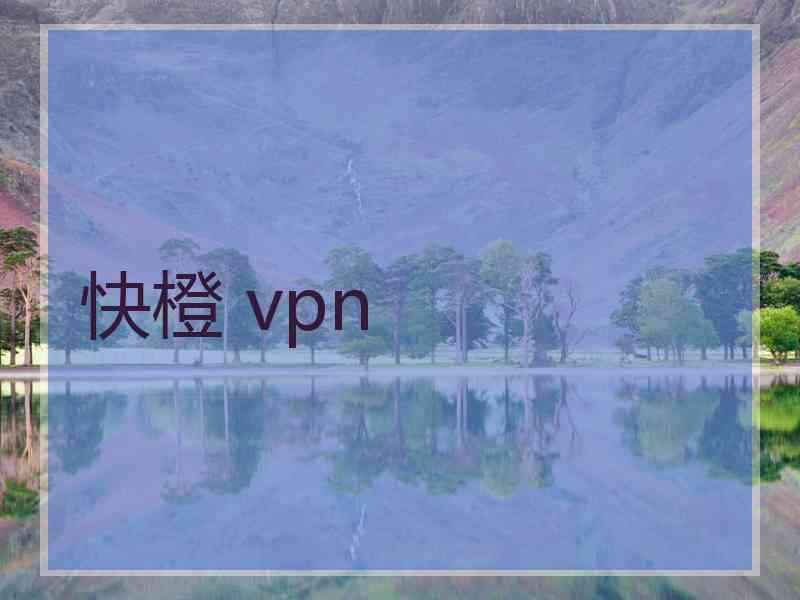 快橙 vpn