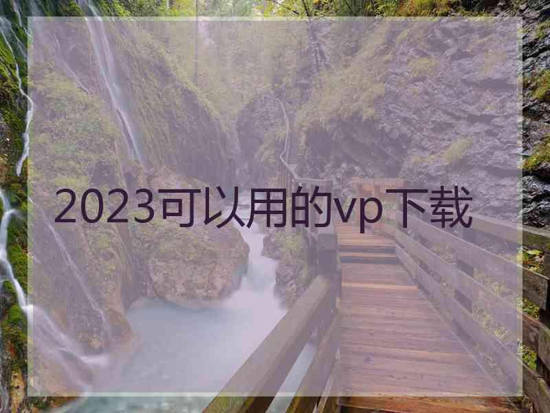 2023可以用的vp下载