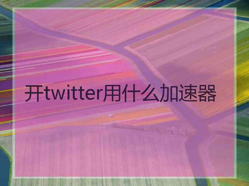 开twitter用什么加速器