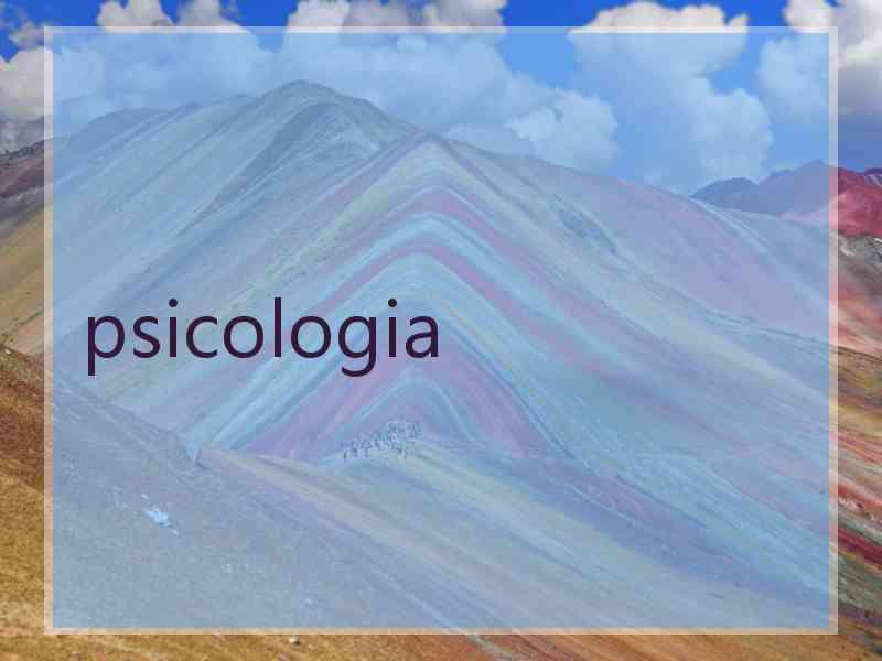 psicologia