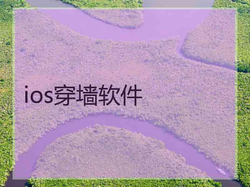 ios穿墙软件