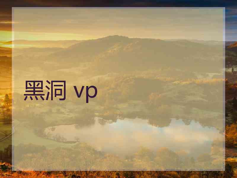 黑洞 vp