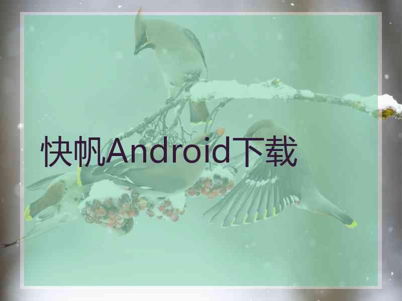 快帆Android下载