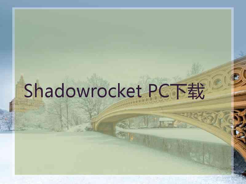 Shadowrocket PC下载