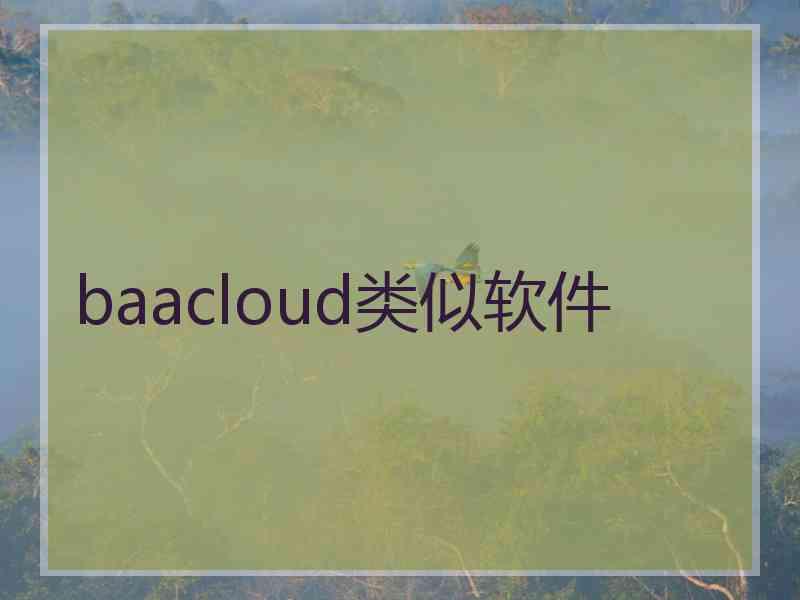 baacloud类似软件