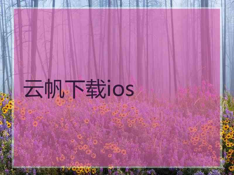 云帆下载ios