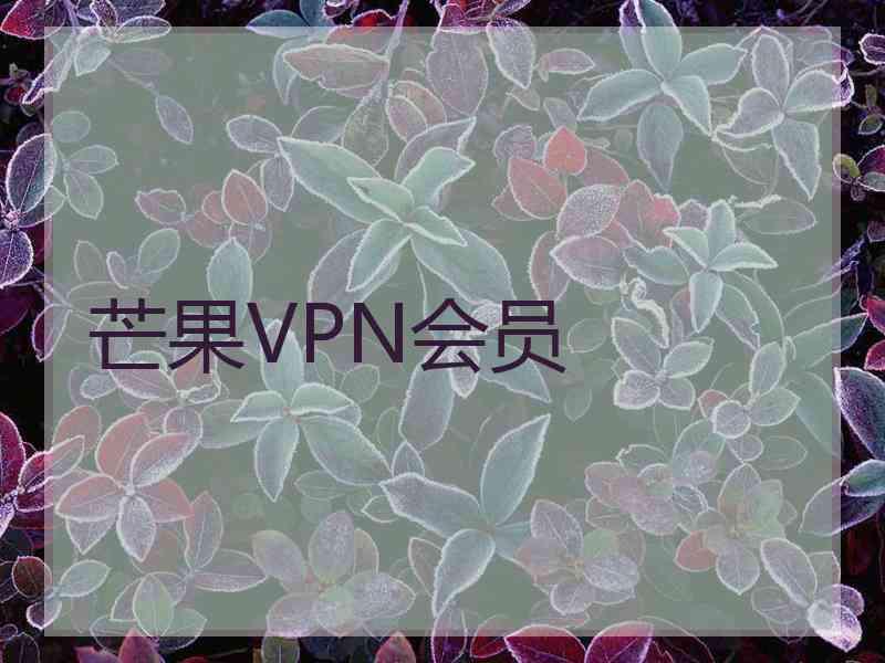 芒果VPN会员