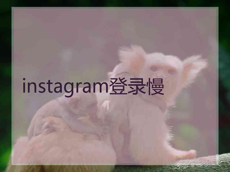 instagram登录慢