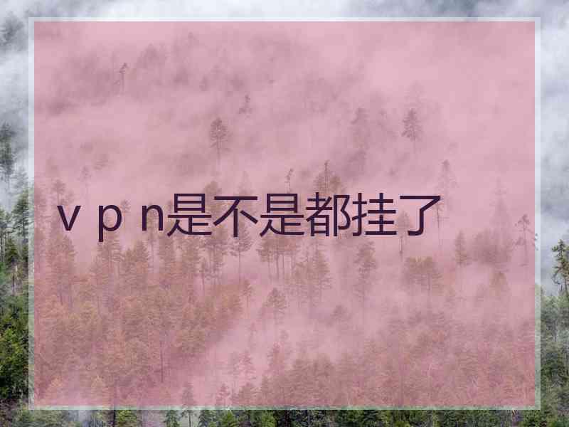 v p n是不是都挂了