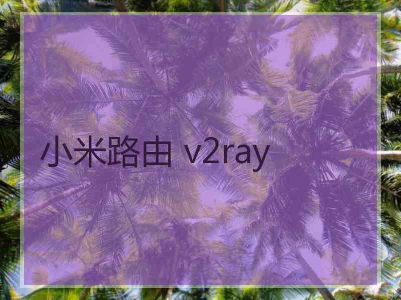 小米路由 v2ray