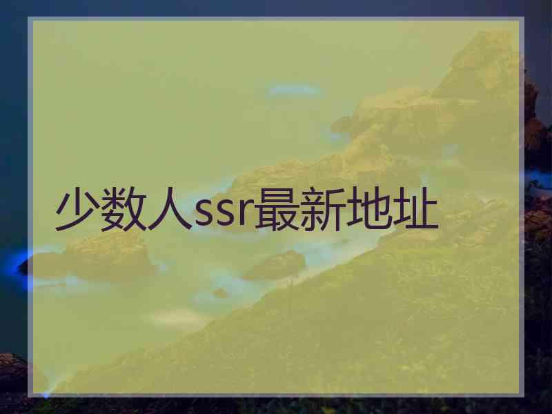 少数人ssr最新地址