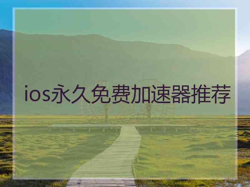 ios永久免费加速器推荐