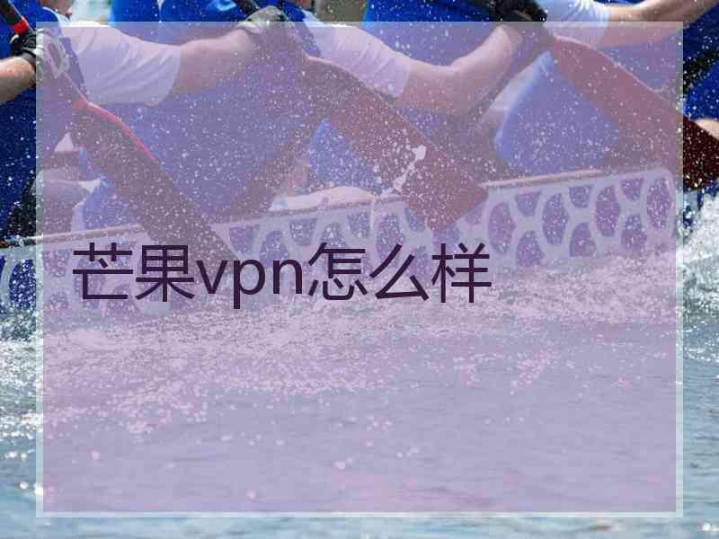 芒果vpn怎么样