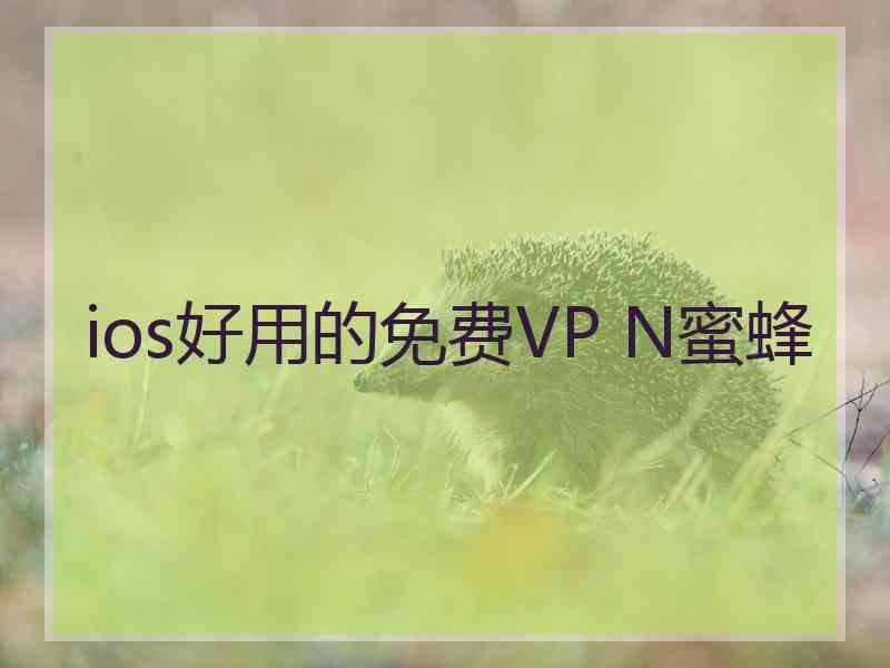 ios好用的免费VP N蜜蜂