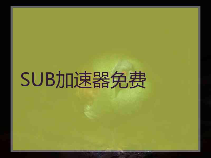 SUB加速器免费