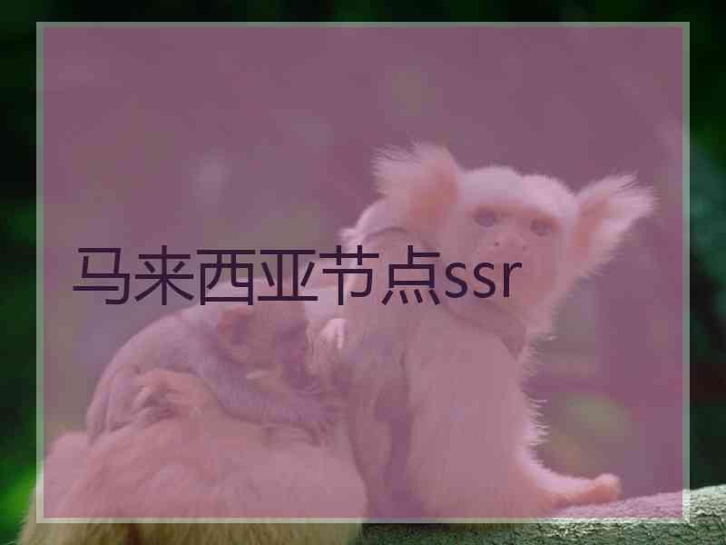 马来西亚节点ssr