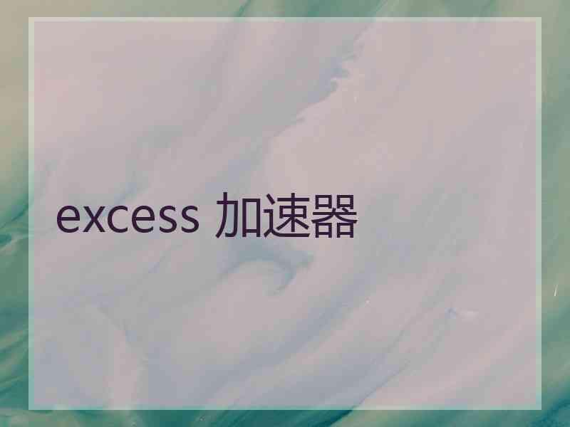 excess 加速器