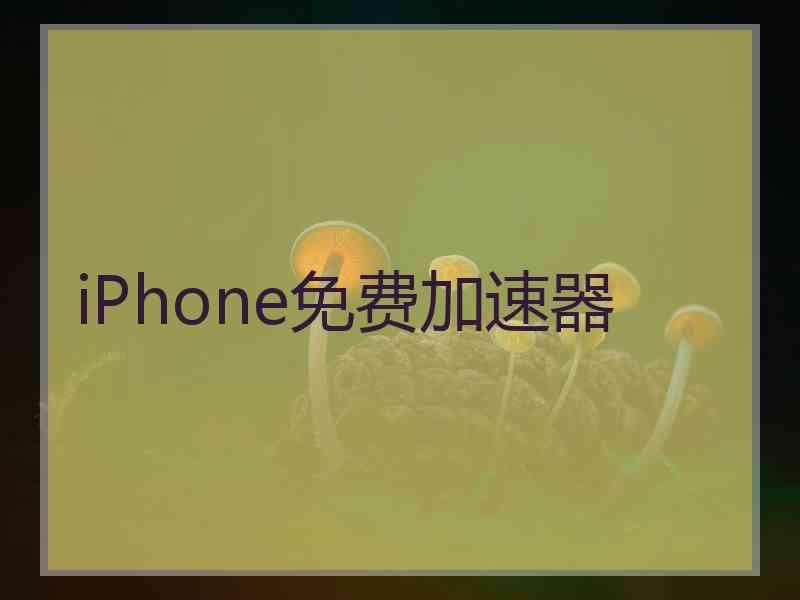 iPhone免费加速器