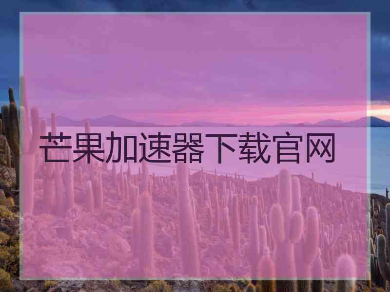 芒果加速器下载官网