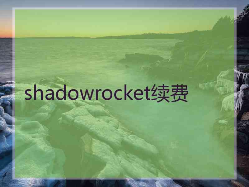 shadowrocket续费