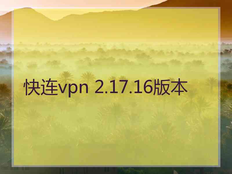 快连vpn 2.17.16版本