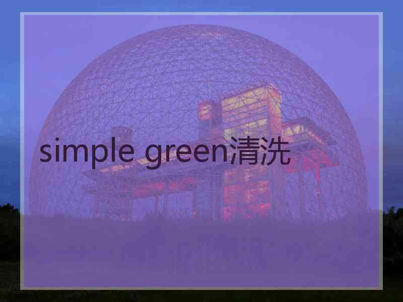 simple green清洗